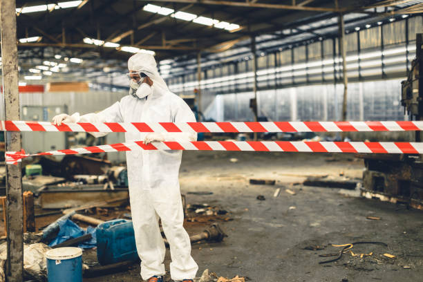 Professional Biohazard Cleanup technician working in New Richmond, WI